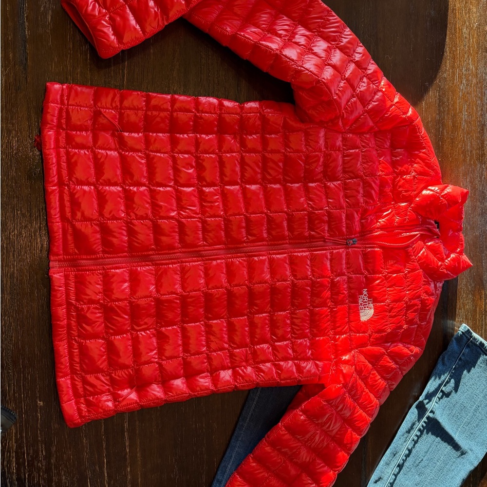 The North Face Fiery Red Quilted Jacket